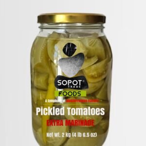 Green Pickled Tomatoes in Extra Marinade