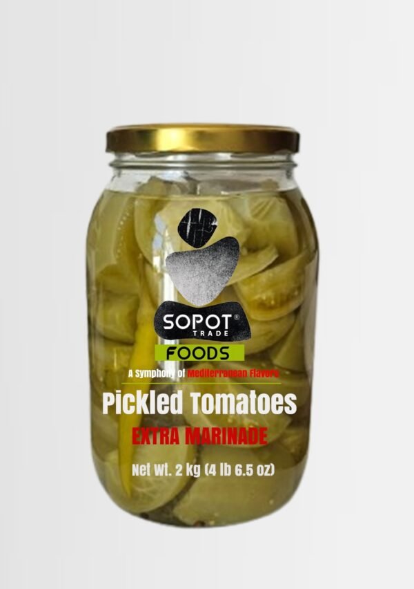 Green Pickled Tomatoes in Extra Marinade